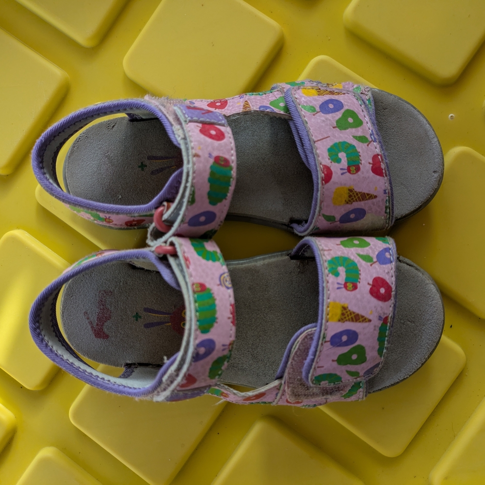 See kai Run Very Hungry Caterpillar Sandals